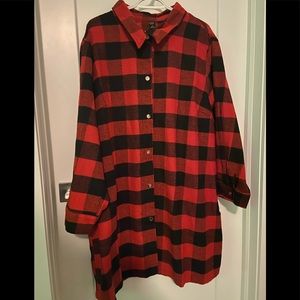 Long Winter Plaid Jacket